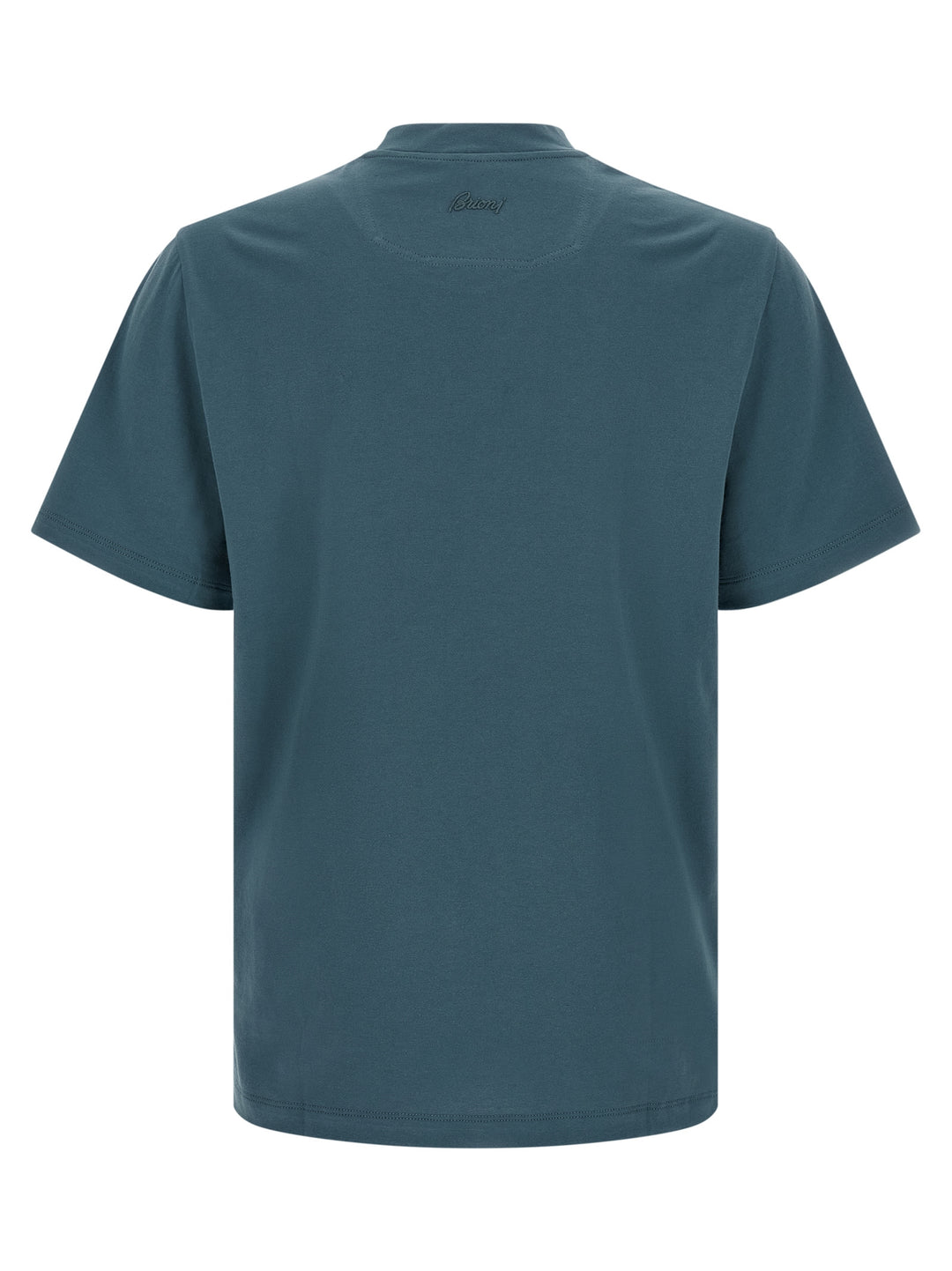 Brioni Logo Embroidery T shirt - Blu | 9bffd4ea6cd2c06e13a5d20716de990e4ad1c0f5