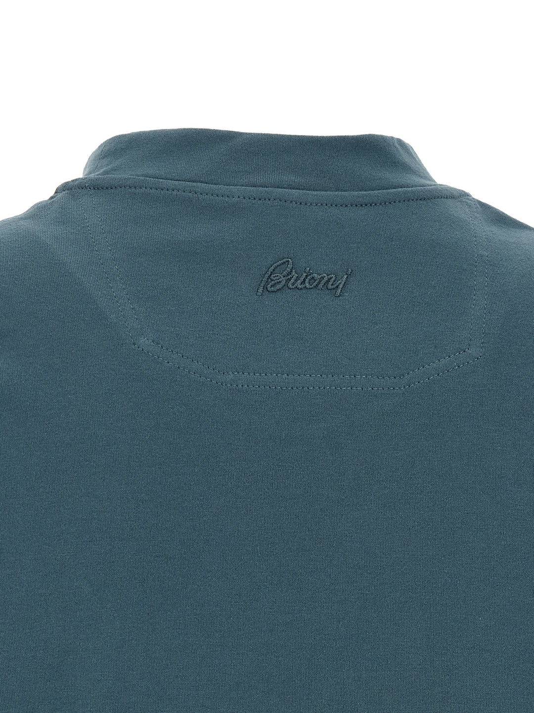Brioni Logo Embroidery T shirt - Blu | 9c0c9d10fcf5e85b79bf8496aae4cf89e29ee67c