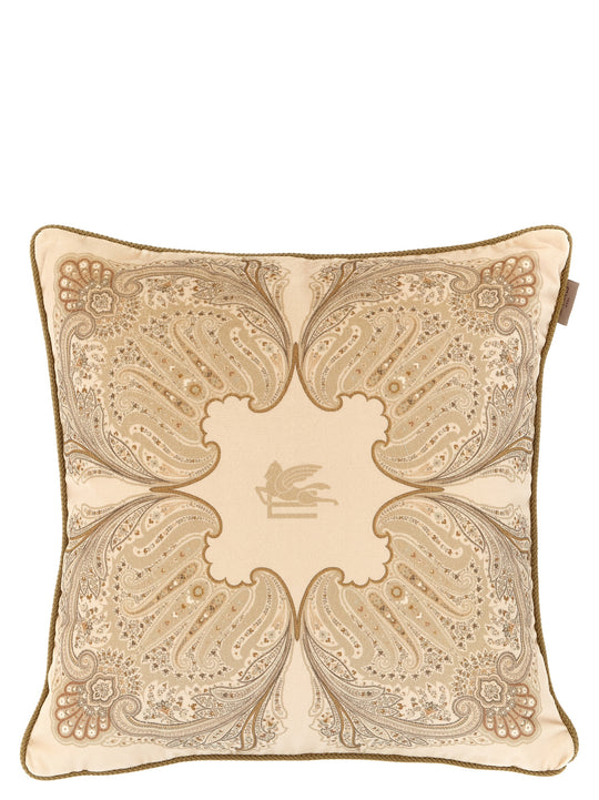 Velvet Pillow Cushions Beige