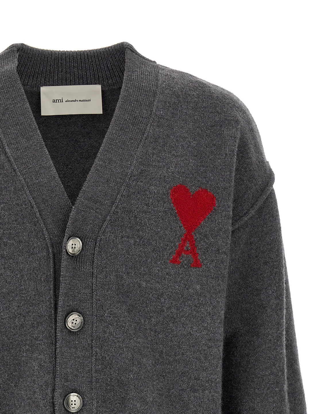 Ami Paris Ami De Coeur Maglioni - Grigio | 23cdcd22c9ad61eb77882cd57824a4734d897e5b