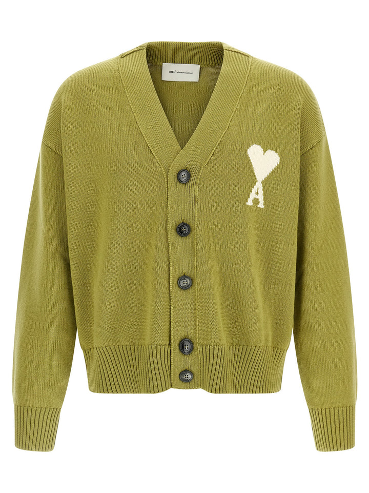 Ami Paris Ami De Coeur Maglioni - Verde | 7cd4fa2b9ee33f2fee025782ba34b5886d9b9093