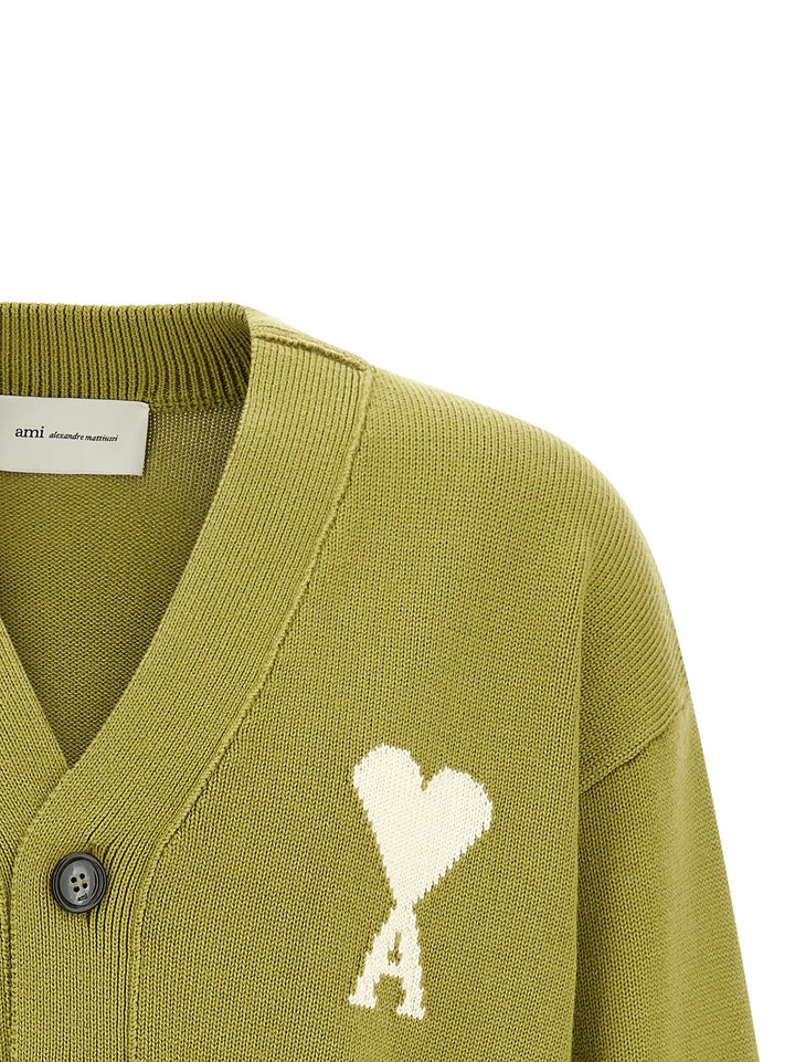 Ami Paris Ami De Coeur Maglioni - Verde | a1a94c01b517845a7fd43bcbd4ccaa367be40d53