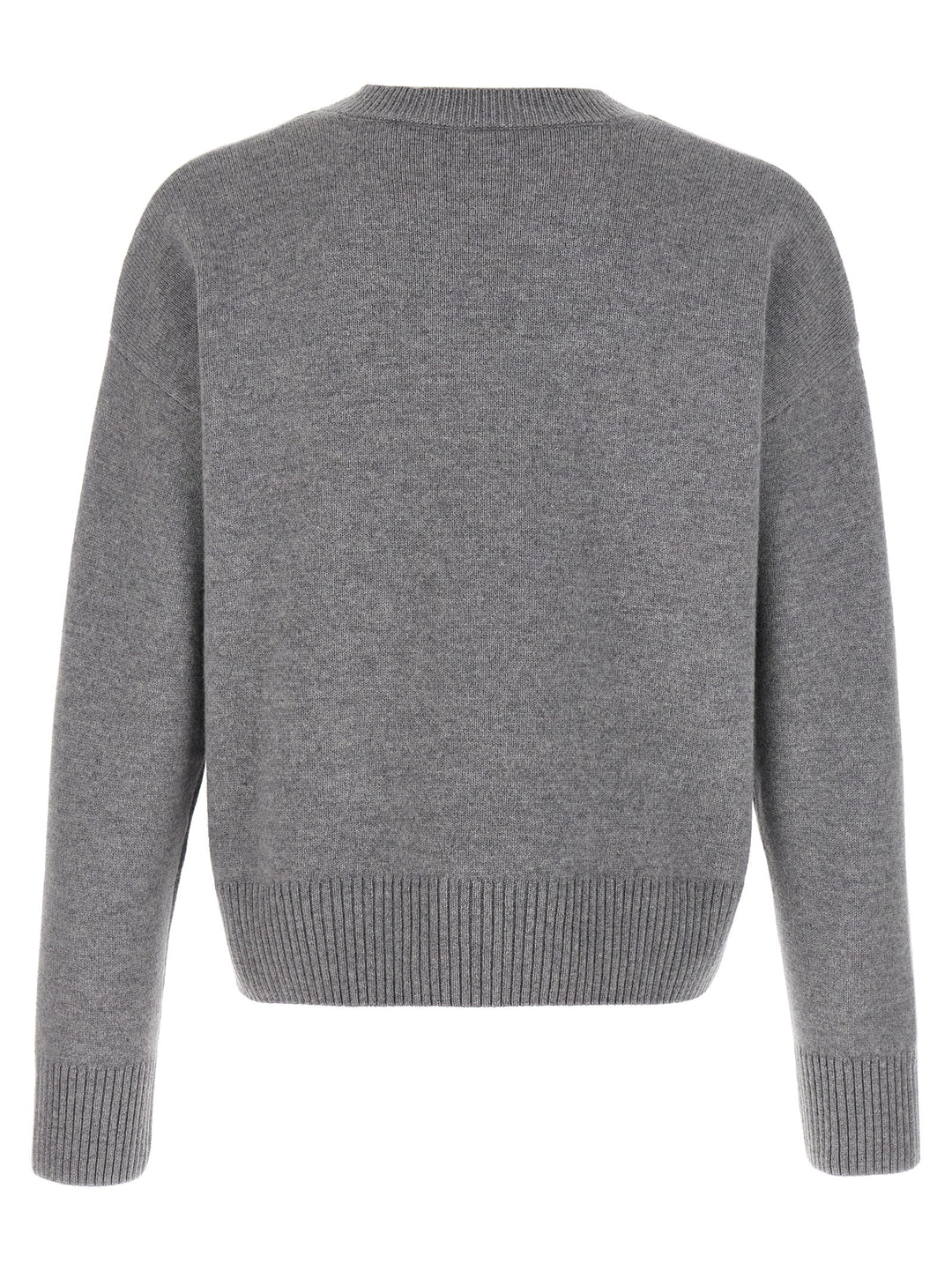 Ami Paris Puff Logo Patch Sweater Maglioni - Grigio | cf8f7f3fb448e825720082cd46d55d04714d1e7f