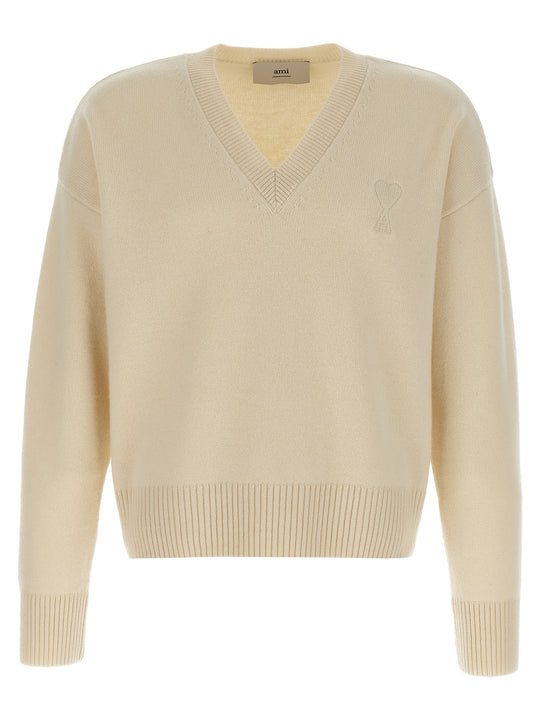 Puff Logo Patch Sweater Maglioni Beige