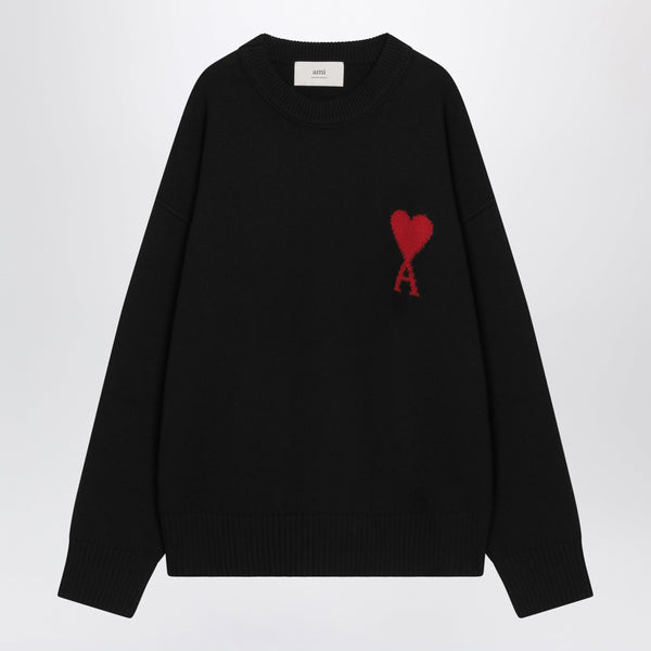 Black Wool Sweater Ami De Coeur