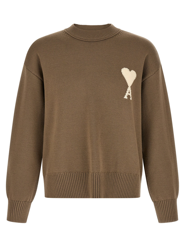Ami Paris Ami De Coeur Maglioni - Beige | 483f9317a333479e454dcdb6c61f2983ac352c92