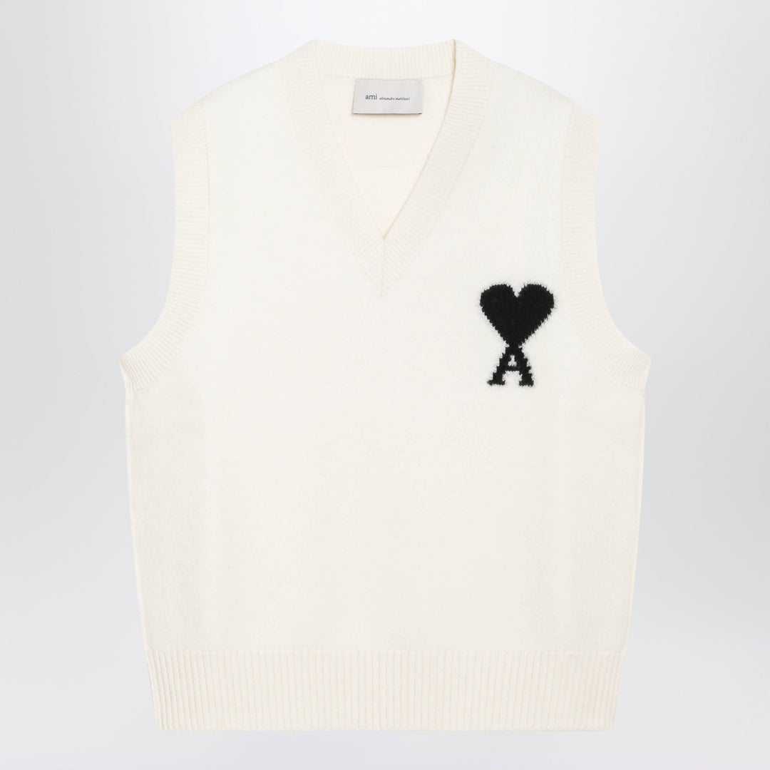 Ami Paris Vests - Bianco | 89d74bb96d0e18d5631805ed722d99c97d1af2ee