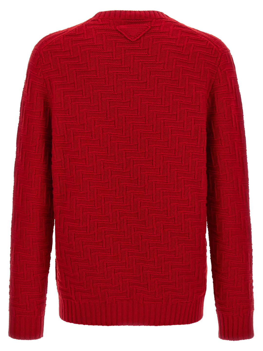 Prada Crew Neck Sweater Maglioni - Rosso | 49e94ce4f51487c315a2cce00ebbfaf40fbfa66d
