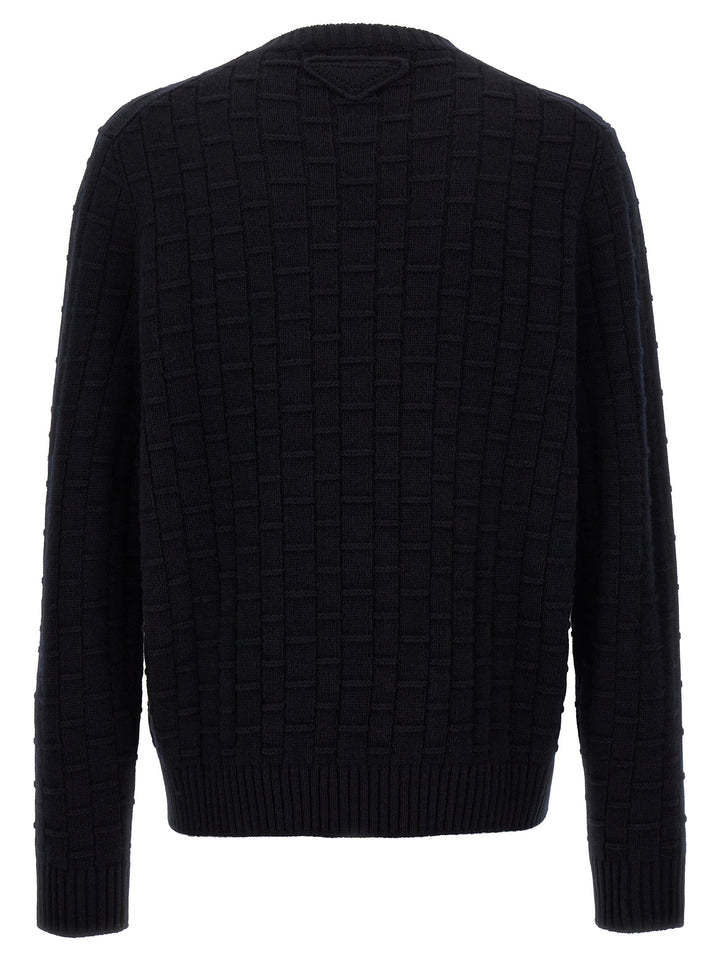 Prada Crewneck Sweater Maglioni - Blu | 9c5fdfc6e6579b55b68410d80ffb523c523051cf