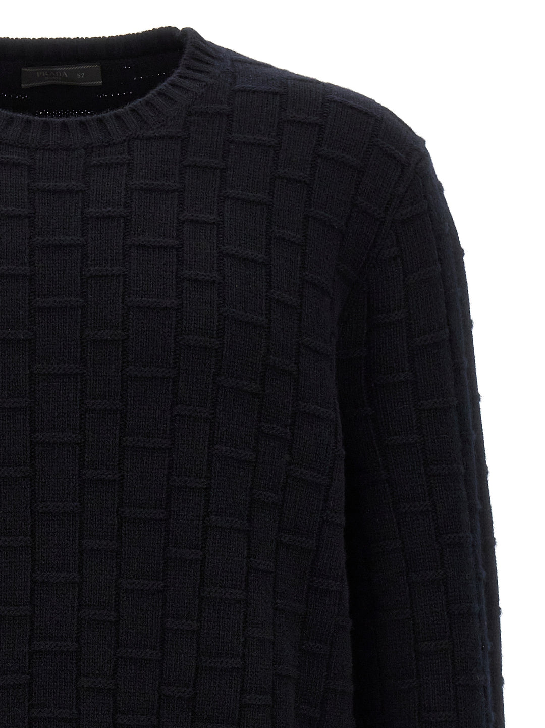 Prada Crewneck Sweater Maglioni - Blu | 842d009b84bd06bb2ca470e87a0266401070e681