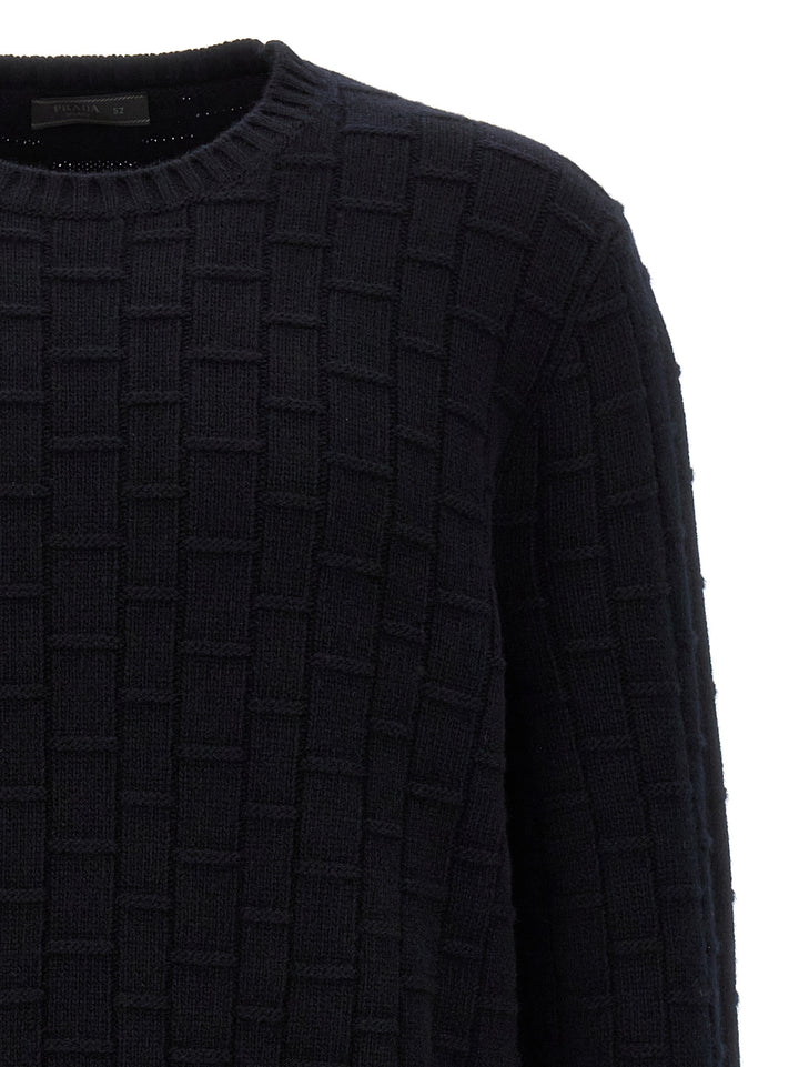 Prada Crewneck Sweater Maglioni - Blu | 842d009b84bd06bb2ca470e87a0266401070e681