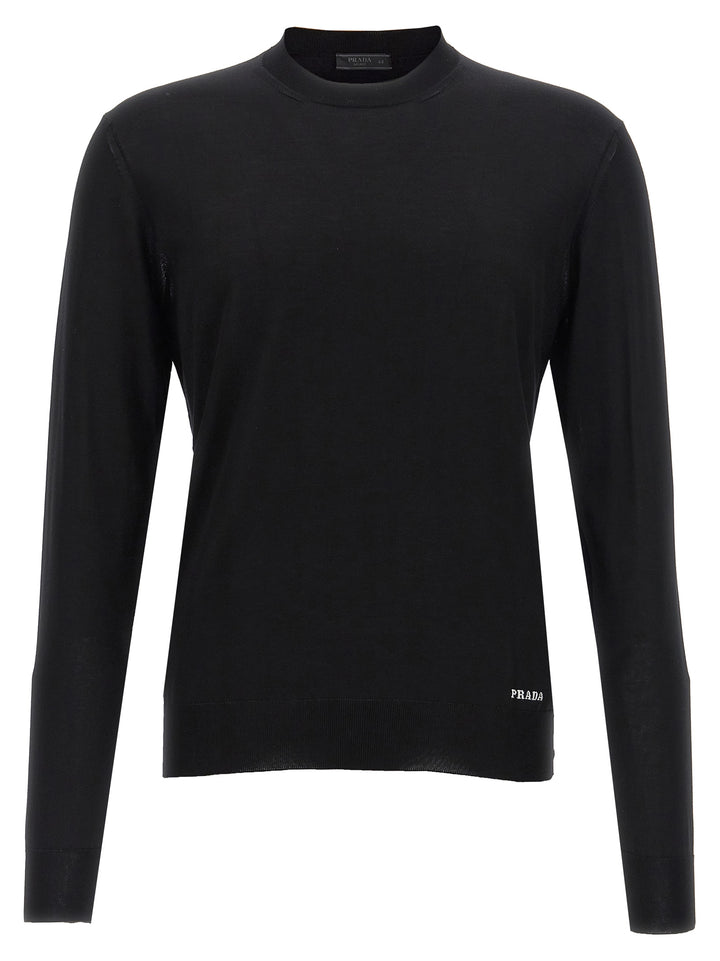 Prada Silk Sweater Maglioni - Nero | 1ea9501ec79b0b5d092468f99aa88c804d027d39
