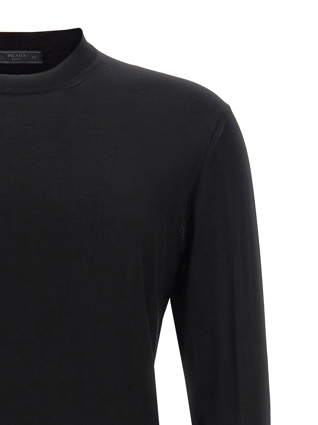 Prada Silk Sweater Maglioni - Nero | 70477d59406dc457b0132c9b371c40b895c071a7