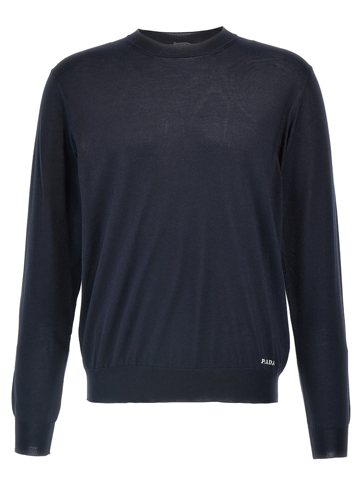 Prada Silk Sweater Maglioni - Blu | 106d9e0cd3df38299d4467bc724147e74b2d2a45