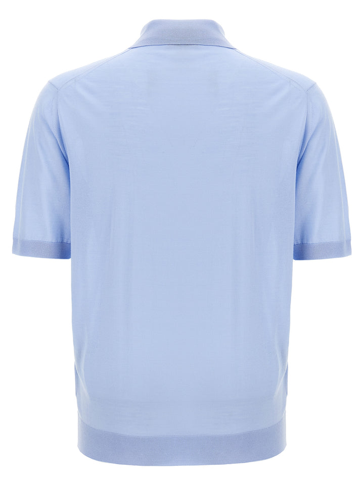 Prada Wool  Shirt Polo - Celeste | e2249022647d7f0e8e1248c6d0317dab20609857