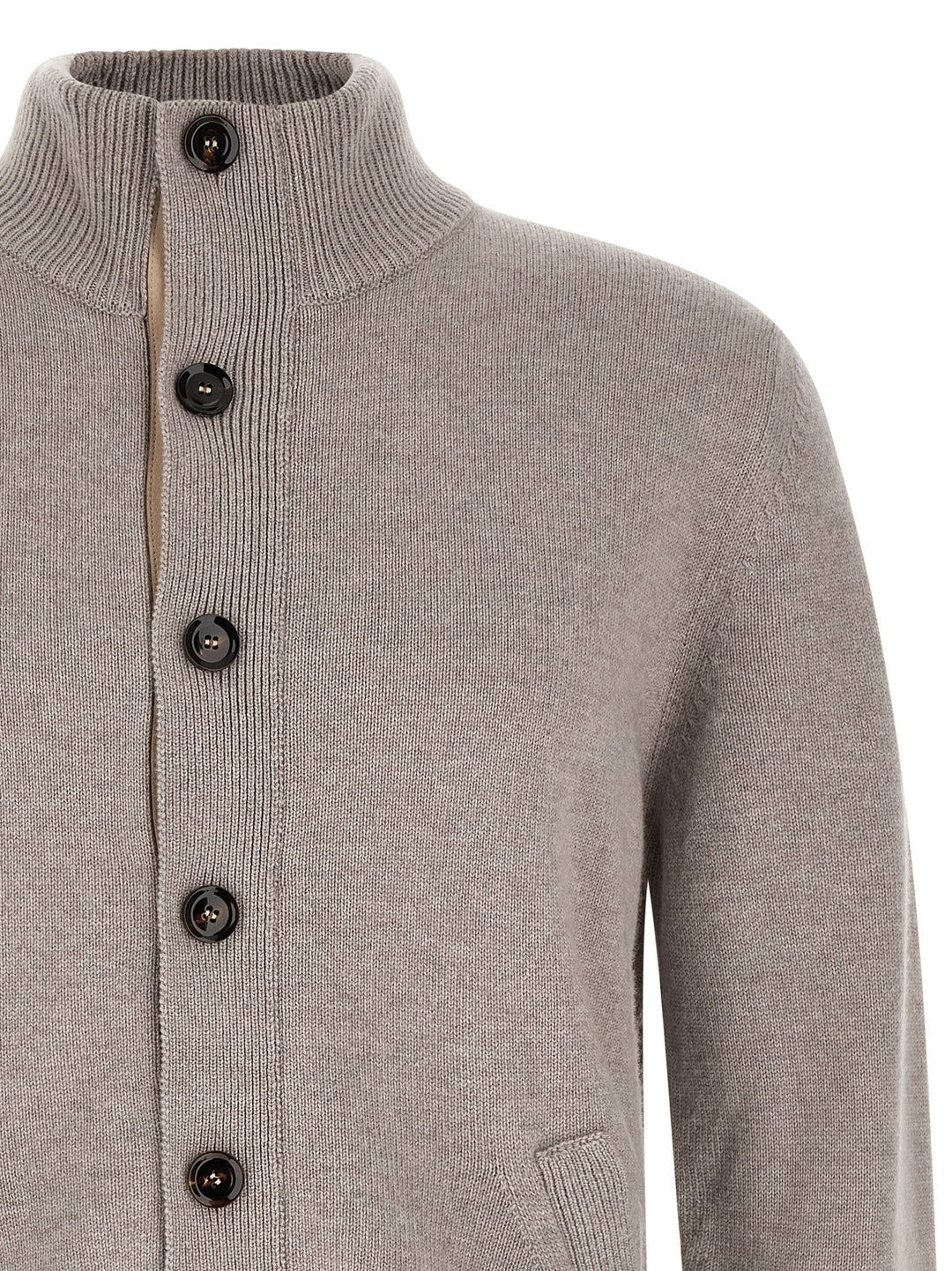 Brioni Cardigan With Price List Collar Maglioni - Beige | 72866e267479e206c519fdb742b5fedf779c5099