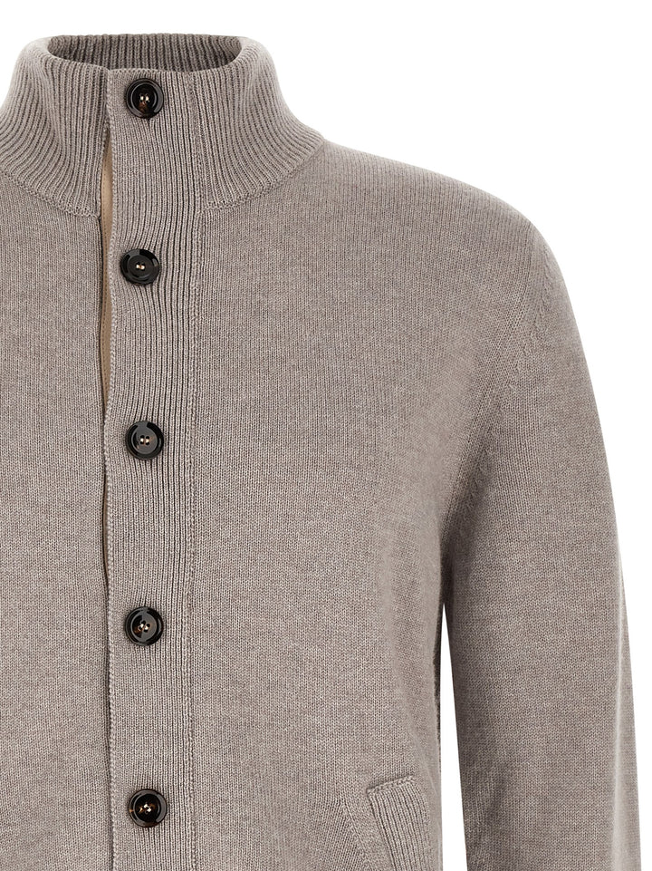Brioni Cardigan With Price List Collar Maglioni - Beige | 72866e267479e206c519fdb742b5fedf779c5099