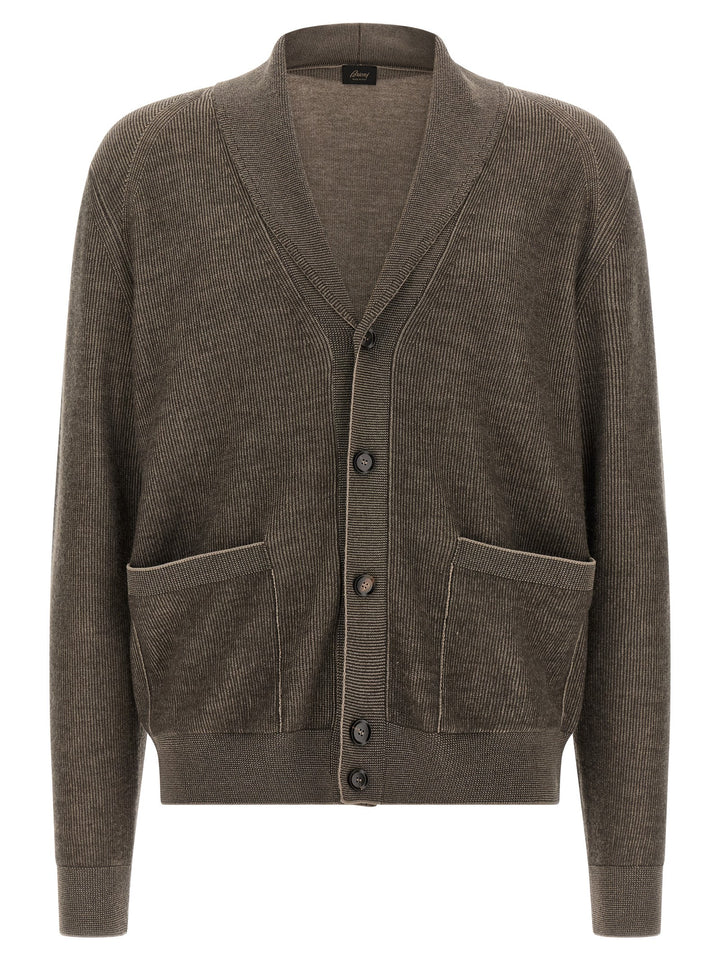 Brioni Shawl Neck Cardigan Maglioni - Marrone | c4971ec8cb21fa4817d2097c2853a26ac6f1df43