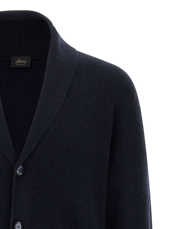 Brioni Cashmere Cardigan Maglioni - Blu | e085682e0effa8a4b11644915ed45e8650fab86c