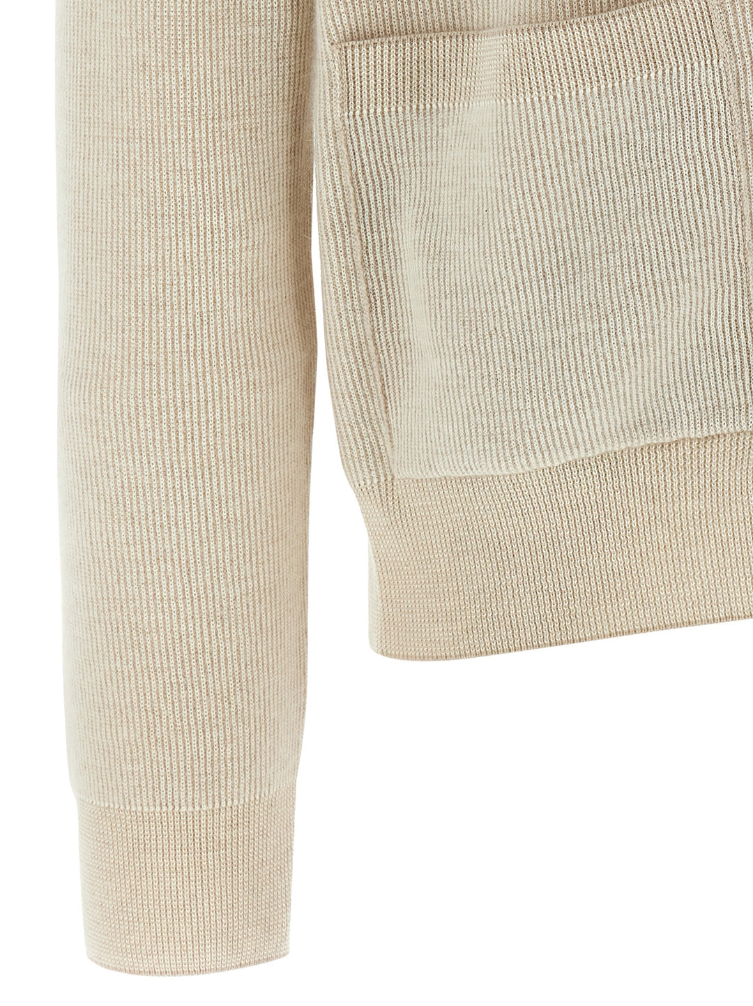 Brioni Ribbed Cardigan Maglioni - Beige | 1ffef29bb9bf78350b1743071f24869d6304e511