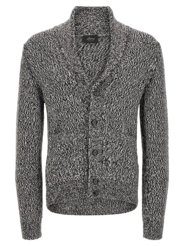 Shawl Neck Cardigan Maglioni Bianco/Nero