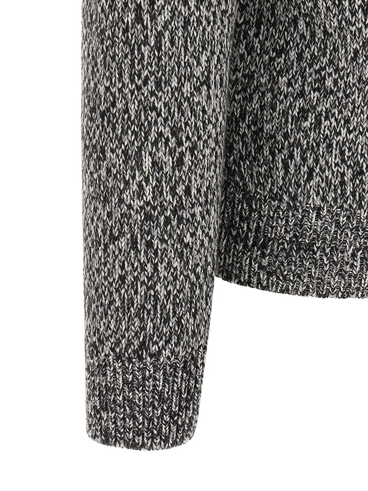 Brioni Shawl Neck Cardigan Maglioni - Bianco/Nero | 12c2fa60196c493d1e38ba66640cb565a9c4c6c0