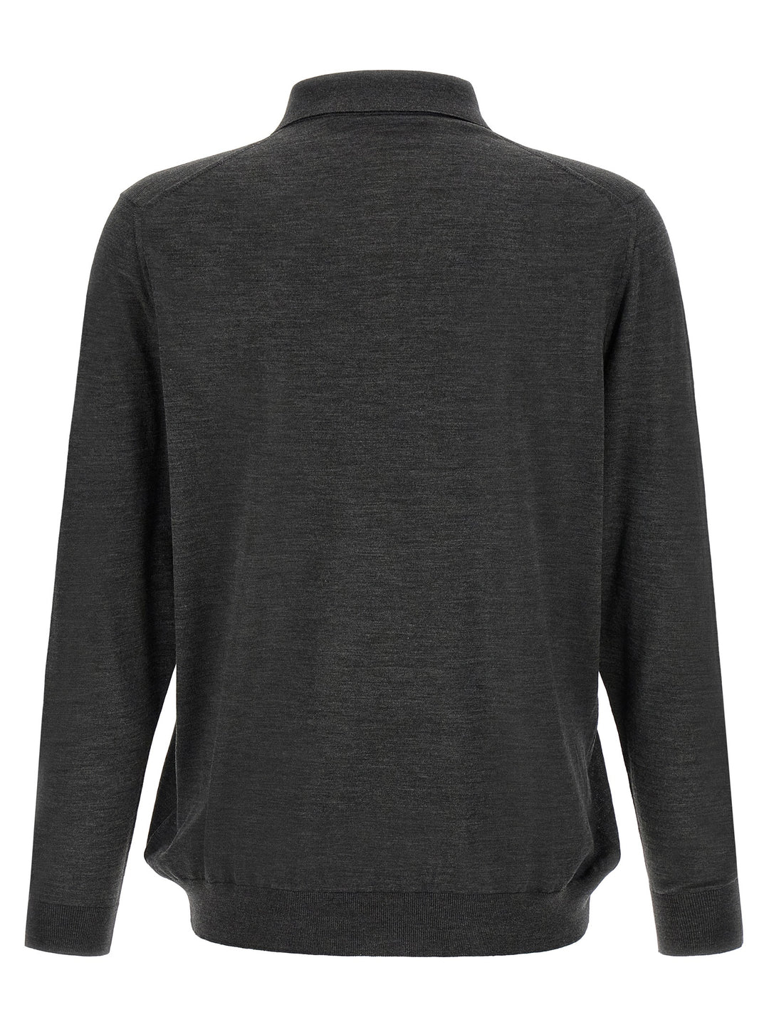 Kiton Wool  Shirt 14 Microns Polo - Grigio | 4cfee731df297b6c4820c058a609151717ebef38
