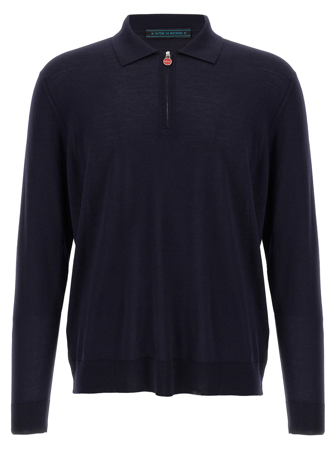 Kiton Knitted  Shirt Polo - Blu | 9af831230a491b03e8676d2845b73f6093b64513