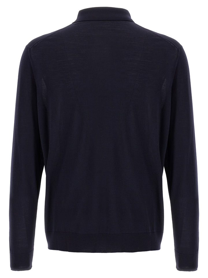 Kiton Knitted  Shirt Polo - Blu | 4e0d84e90c53380c3bd83663995a310fa7b8a61c