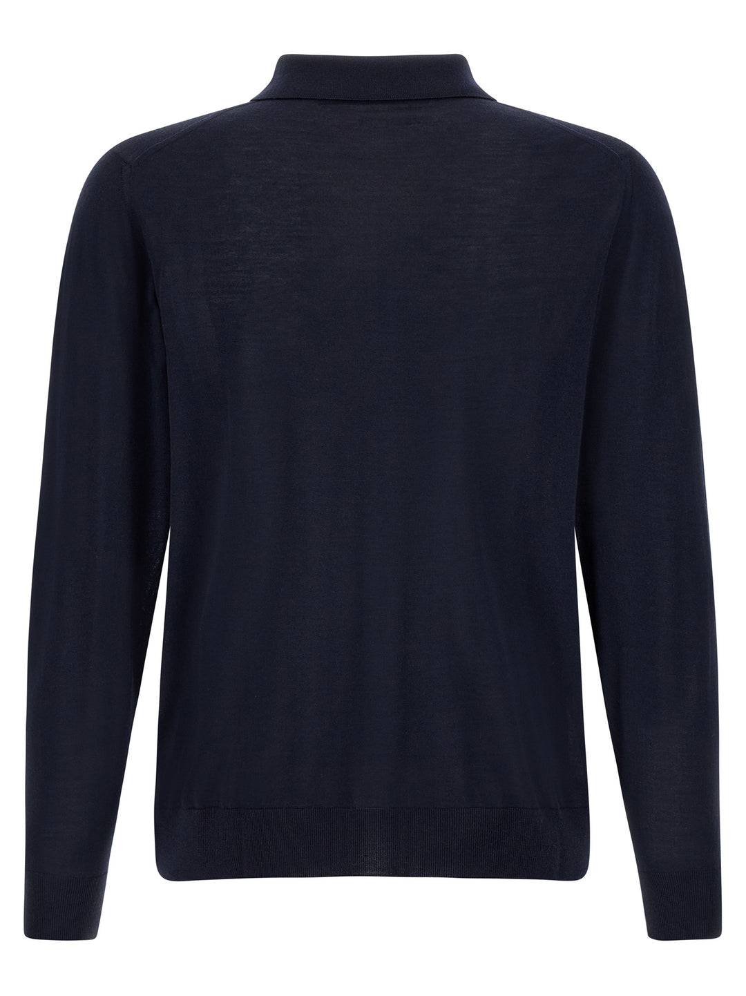 Kiton Wool  Shirt 14 Microns Polo - Blu | 6590f262700b86c447069ba4e44e8d4502234269