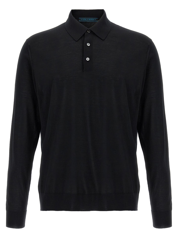 Kiton Ciro Polo - Nero | b96f693f5419e682c09f083d550a303013b4b449