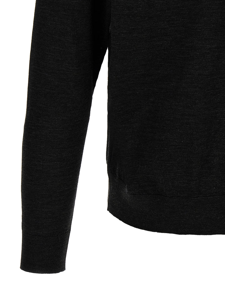 Kiton Half-Zip Sweater Maglioni - Grigio | 275ffc954075fc3aa39ad0cf4ad87fd77fa88432