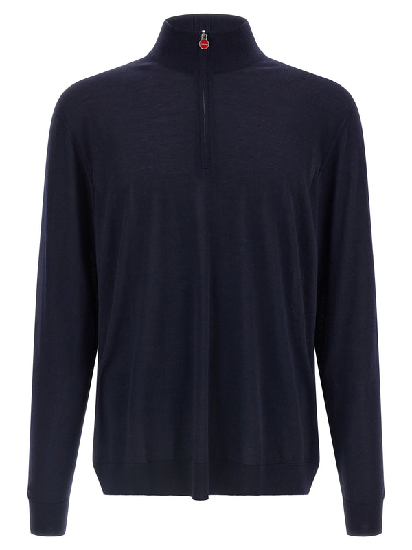 Half-Zip Sweater Maglioni Blu