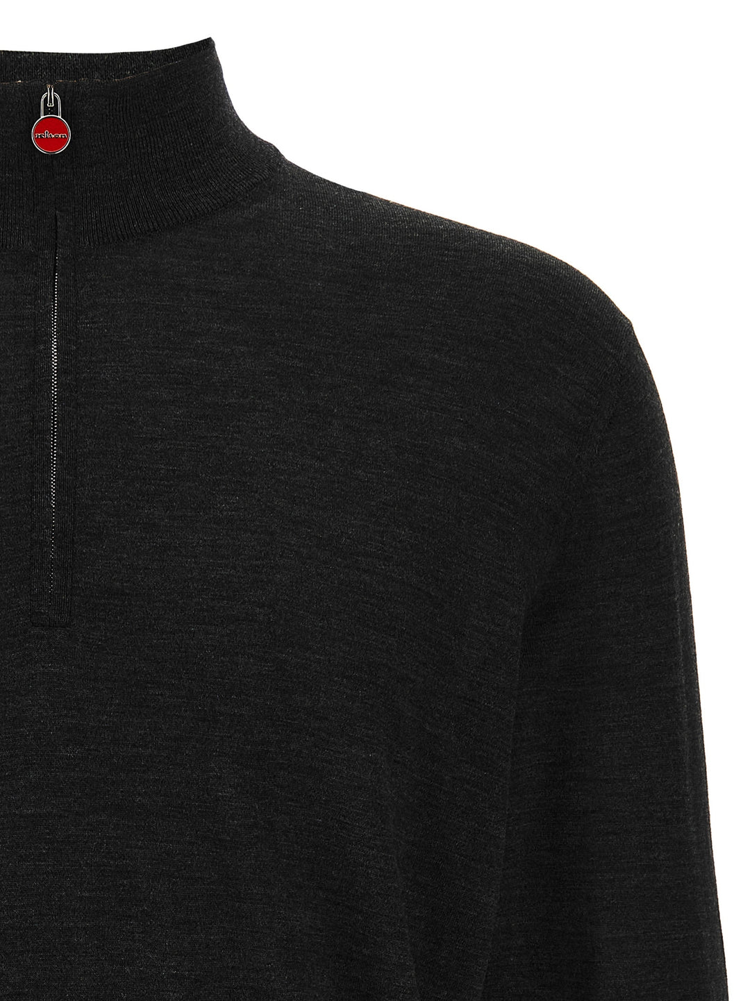 Kiton Half-Zip Sweater Maglioni - Nero | 10050c4185ba14e7ca70aaa450a5230da4b69e19