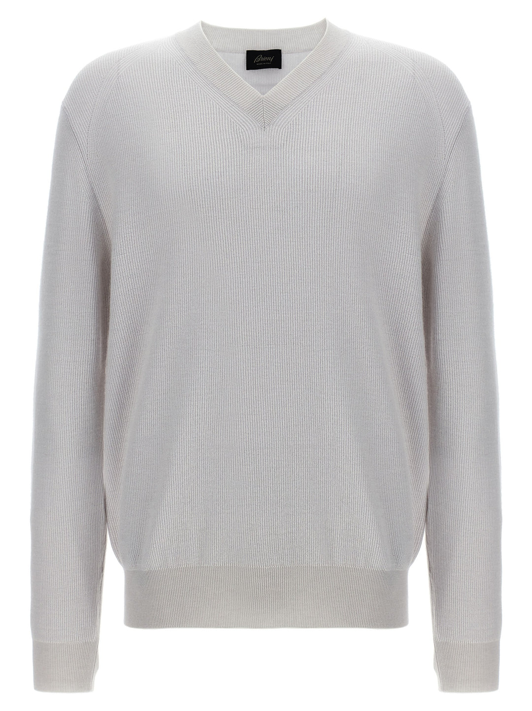 Brioni V-Neck Sweater Maglioni - Bianco | 6b6b54339992e2a9707f928772a5b0d612e731fe