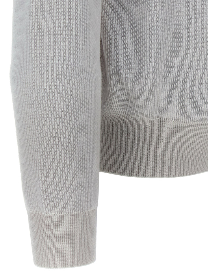 Brioni V-Neck Sweater Maglioni - Bianco | 88f1b2ed06558f59bb48c4caf400bf1cbb036c2e