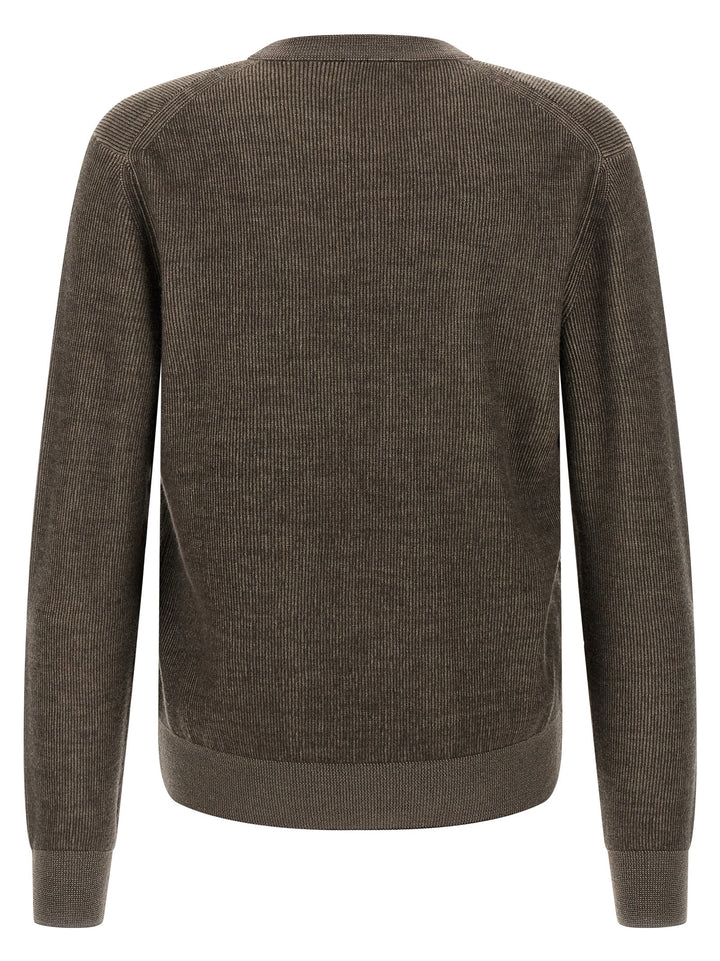 Brioni Vanisé Weave Sweater Maglioni - Marrone | 8d4c9cb39d0fdecbc074fbad4b0c4f6f79075f98