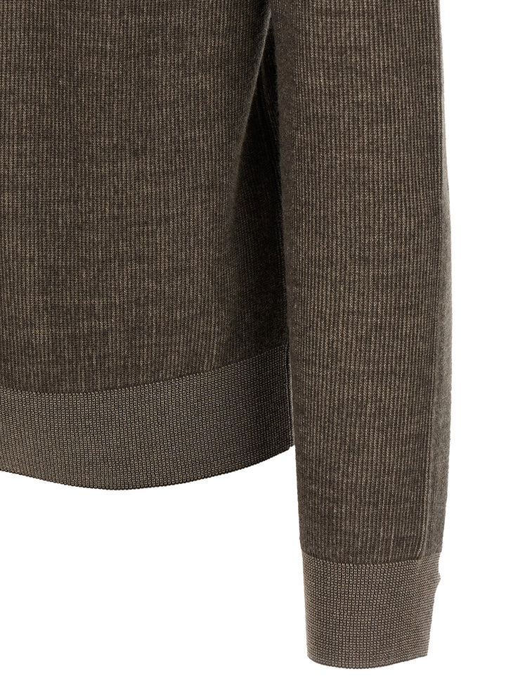 Brioni Vanisé Weave Sweater Maglioni - Marrone | 75c0ffba9ea2c262d61d5c4aa541018c6c80d479