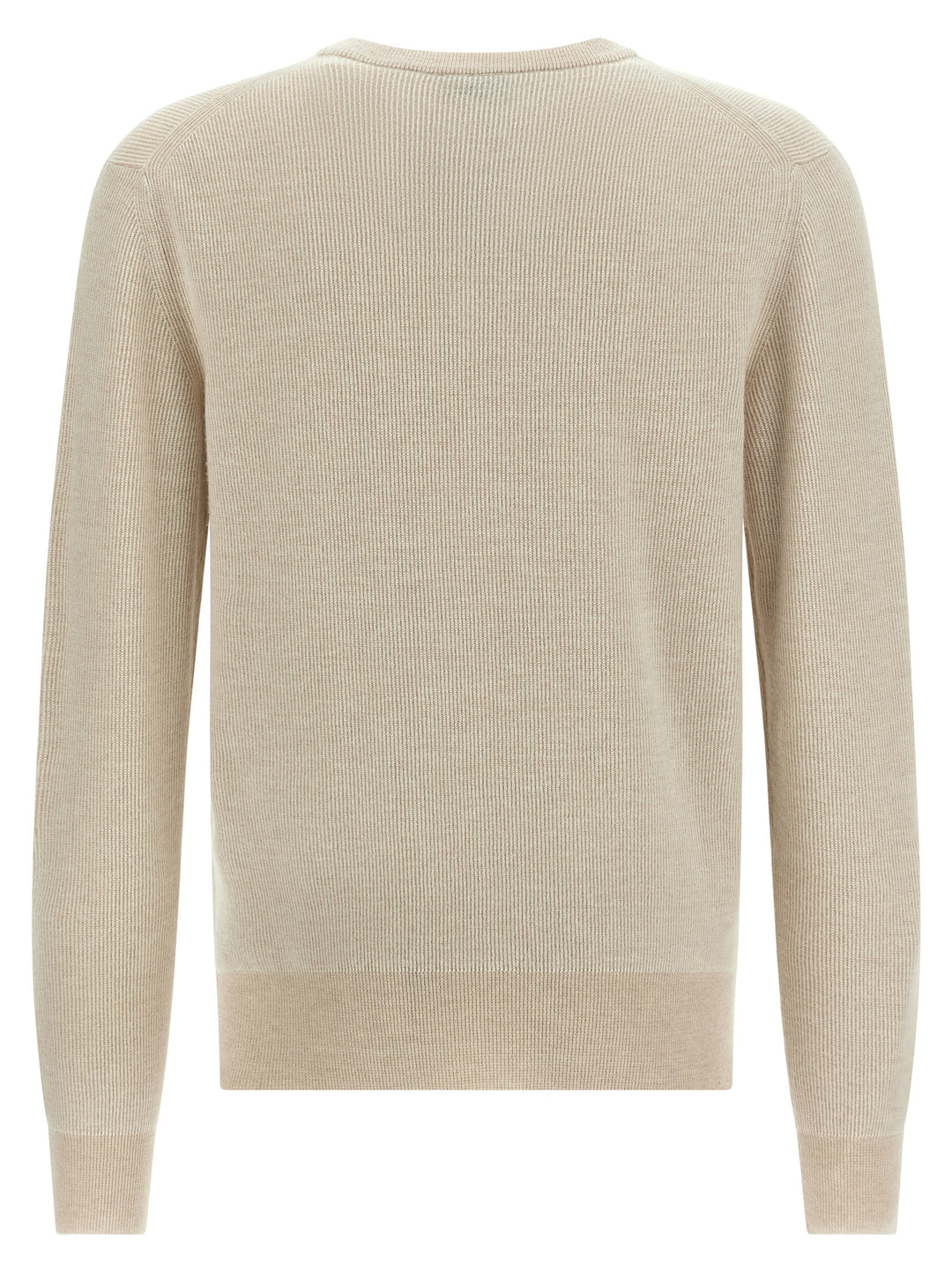 Brioni Ribbed Sweater Maglioni - Beige | f77b00362e23d5354313c3eb32dbf45eb3c90059