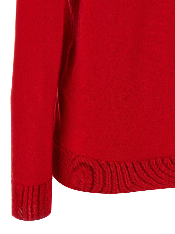 Brioni Cashmere And Silk  Shirt Polo - Rosso | ea9ebd482958607f729fceb0c59de65a28860864