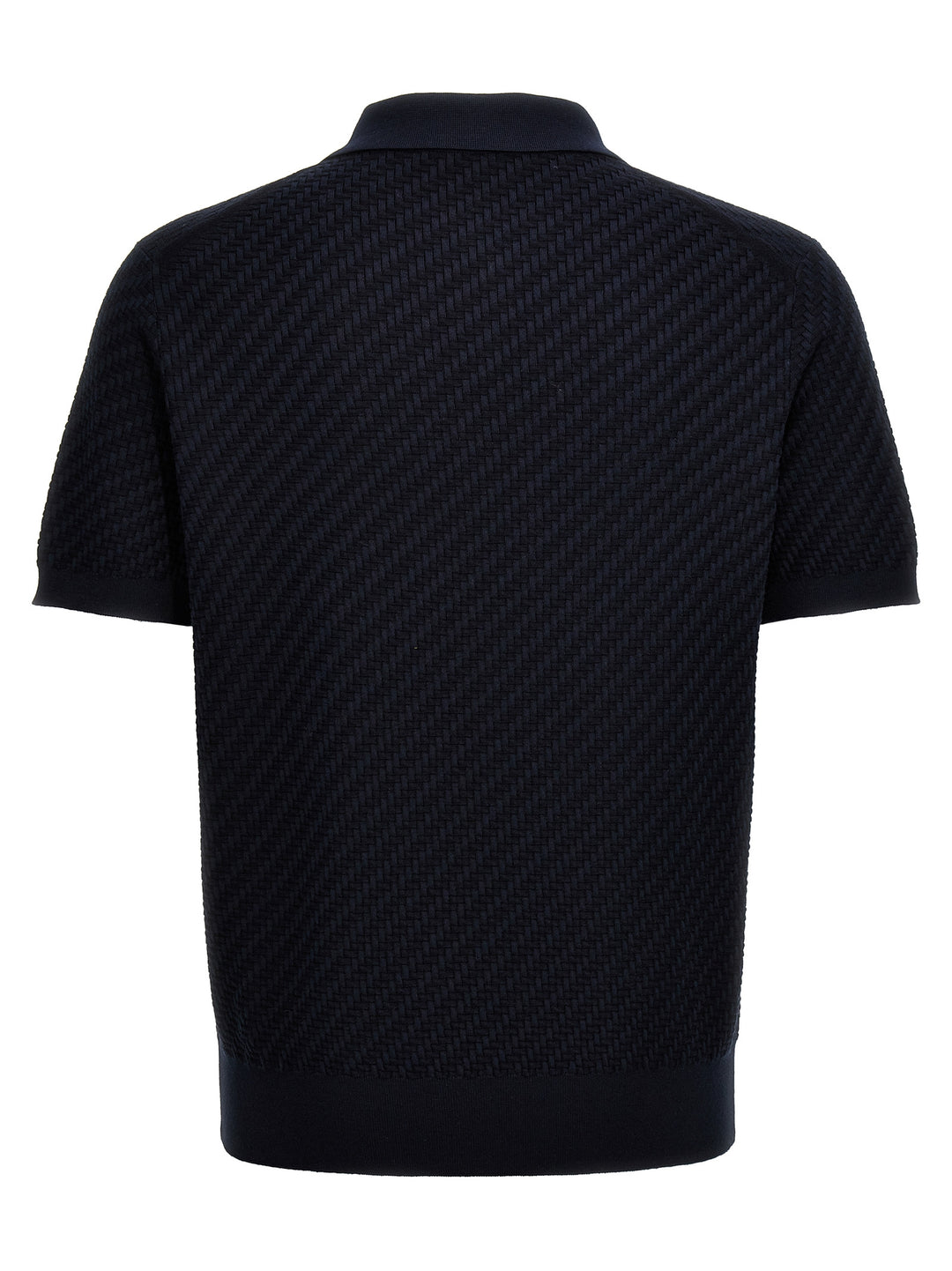 Brioni Woven Knit  Shirt Polo - Blu | 3df3e12f9c7ee5ca84f2794233b196d57a054377