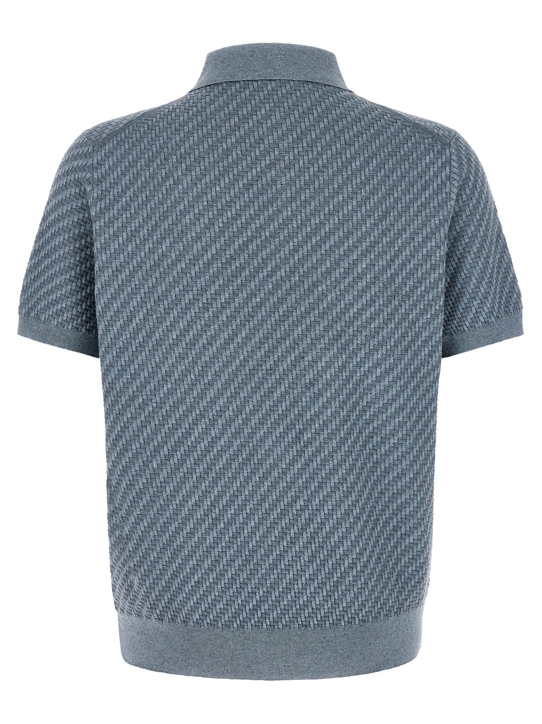 Brioni Trama Polo - Blu | 293453aaf12a45d174d68940b78910ec62aa2767