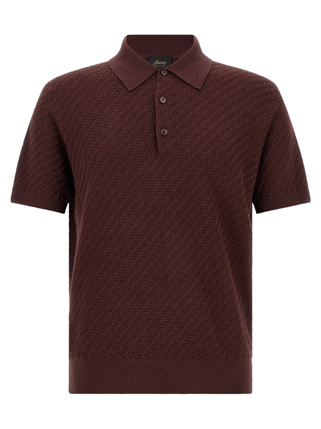 Brioni Trama Polo - Viola | c26bbce41b9c81e3f9a2ad585aa0f87fe46514cb