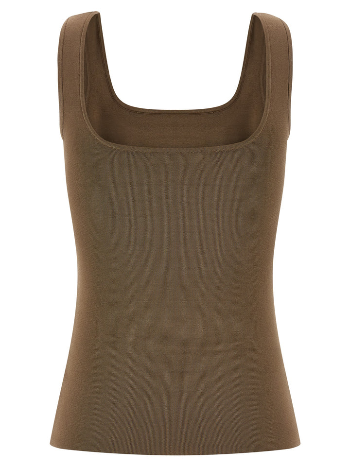 Entire Studios Viscose Top Top - Beige | 03539f4d85b8a06e945e2c17628d3f9fd0ef0e3f