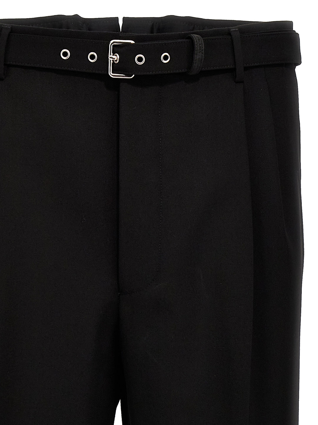 Prada Wool Tailored Trousers Pantaloni - Nero | 08051fca9a6a0c40e509bf0f1bd3d55eab73c0f1