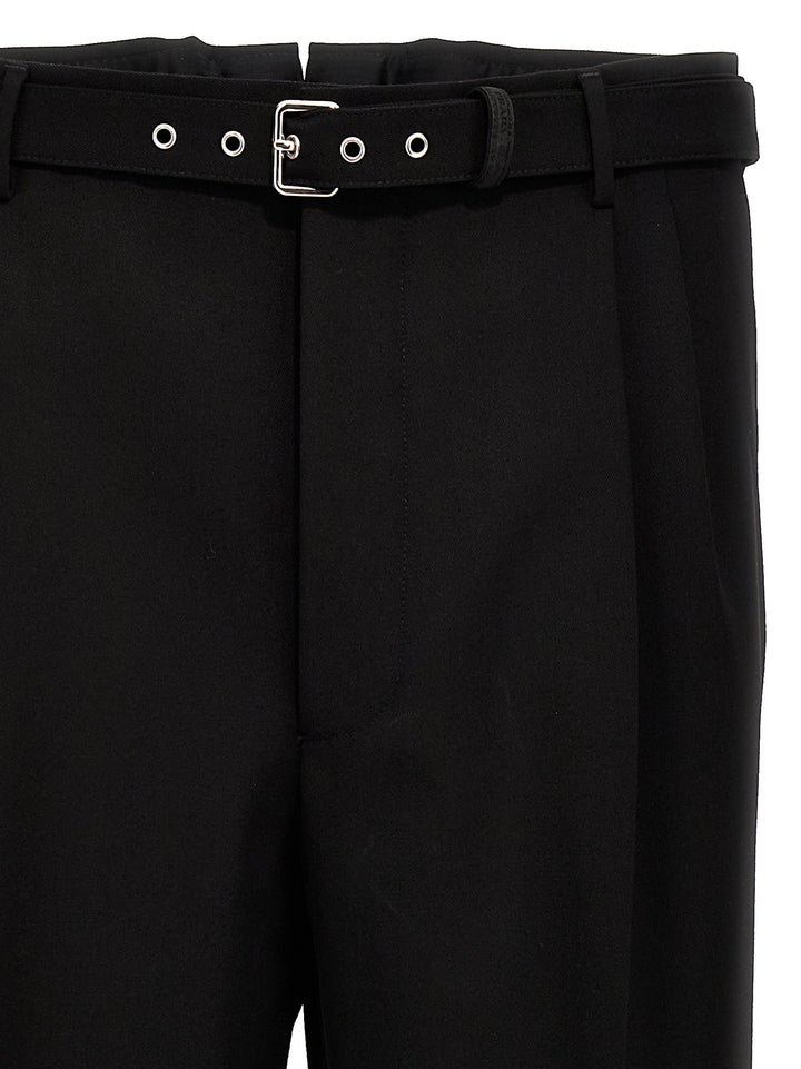 Prada Wool Tailored Trousers Pantaloni - Nero | 08051fca9a6a0c40e509bf0f1bd3d55eab73c0f1
