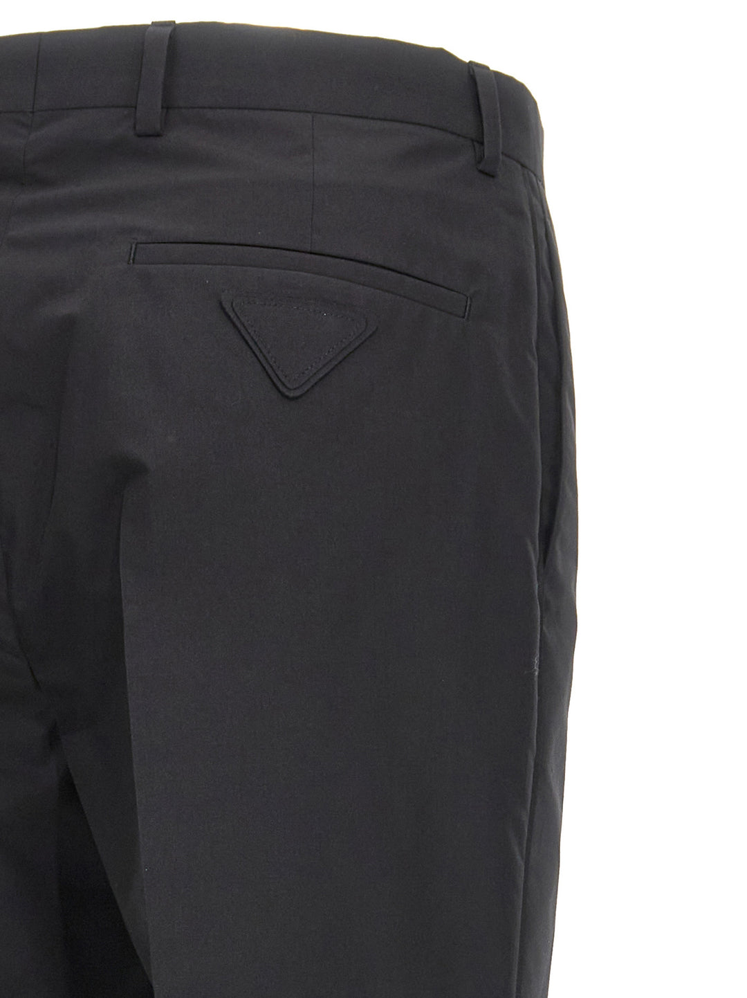 Prada Cotton Trousers Tec Pantaloni - Nero | e205017b2084266929f7a84d74b9d64e7d288ed9