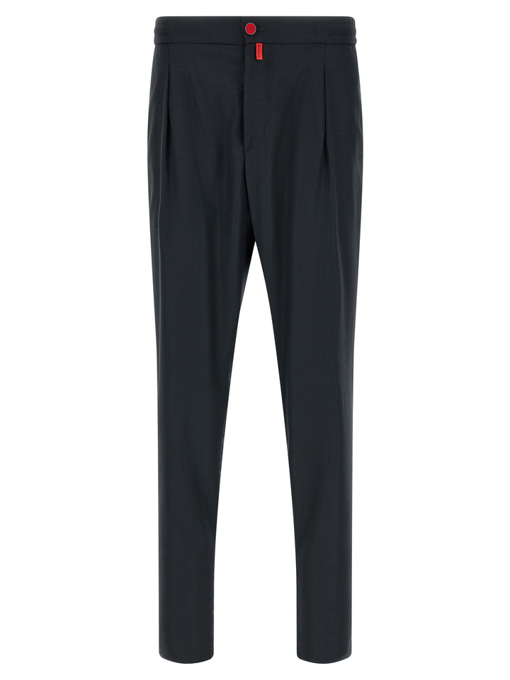 Kiton Red Button Pantaloni - Blu | 32cf7cfa9191cbc8eb87bdaafbc48cdf6506172a