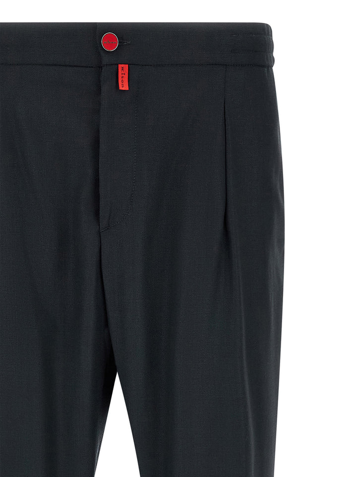 Kiton Red Button Pantaloni - Blu | 6aeb9fc5b7c032dc4b146a5ad208b24b4605b6cb