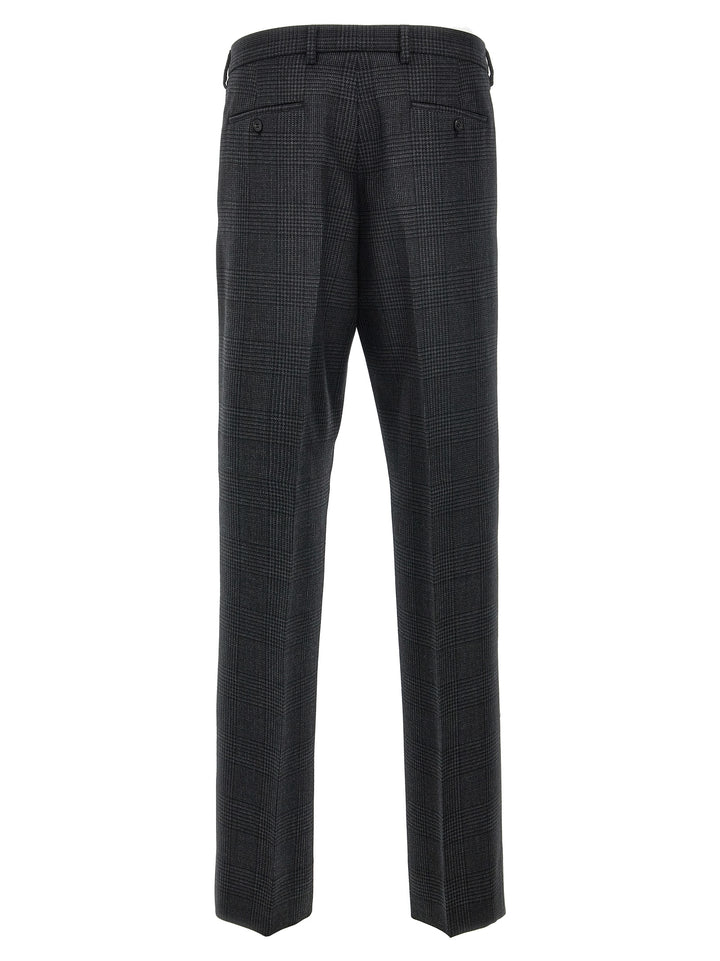 Prada Check Pantaloni - Grigio | 24c8f00b5cbbac46133f200bfd64a7ff613df20d